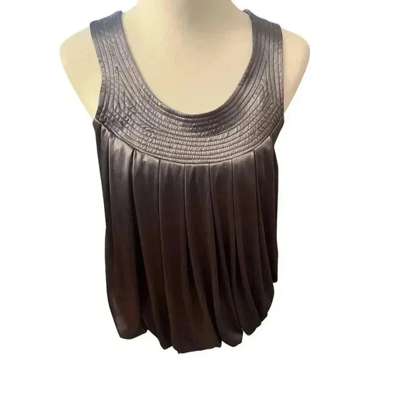 ESLEY gray satin halter size large - Picture 2 of 8